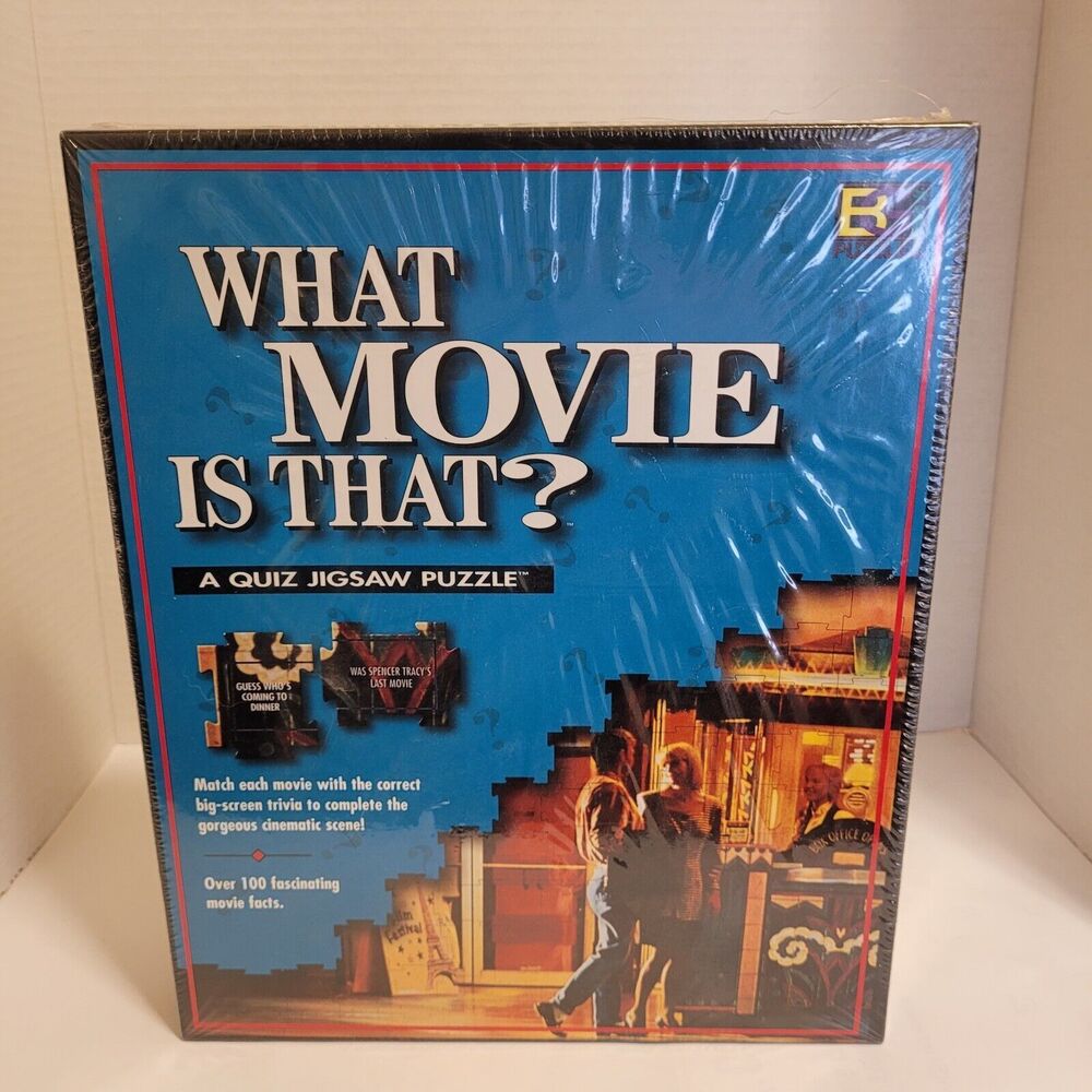 Buffalo Games WHAT MOVIE IS THAT? Quiz Jigsaw Test of Puzzle Skill and Knowledge